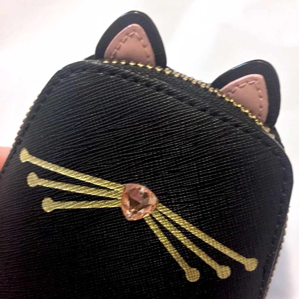 Kate Spade Jazz Things Up Cat Coin Purse - Picture 2 of 7